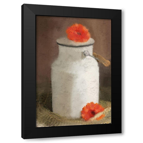 Country Fall 1 Black Modern Wood Framed Art Print with Double Matting by Kimberly, Allen