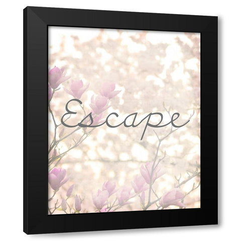 Cherry Blossoms 1 Black Modern Wood Framed Art Print by Kimberly, Allen