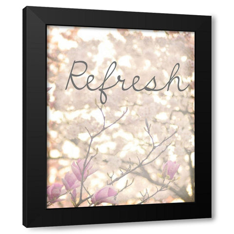 Cherry Blossoms 2 Black Modern Wood Framed Art Print with Double Matting by Kimberly, Allen