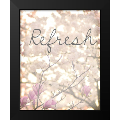 Cherry Blossoms 2 Black Modern Wood Framed Art Print by Kimberly, Allen