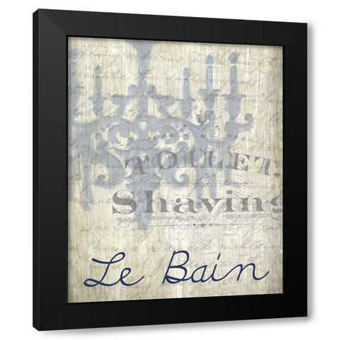 Baignoire 1 Black Modern Wood Framed Art Print with Double Matting by Kimberly, Allen