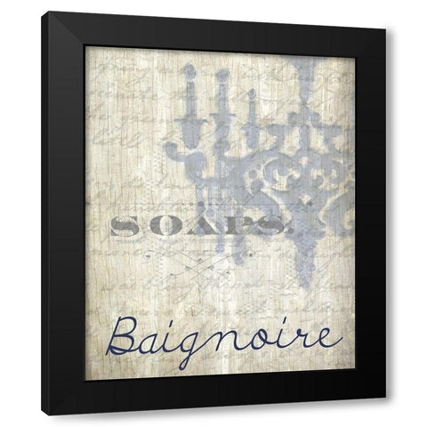 Baignoire 2 Black Modern Wood Framed Art Print with Double Matting by Kimberly, Allen