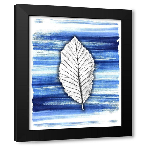 Brushstrokes 1 Black Modern Wood Framed Art Print with Double Matting by Allen, Kimberly
