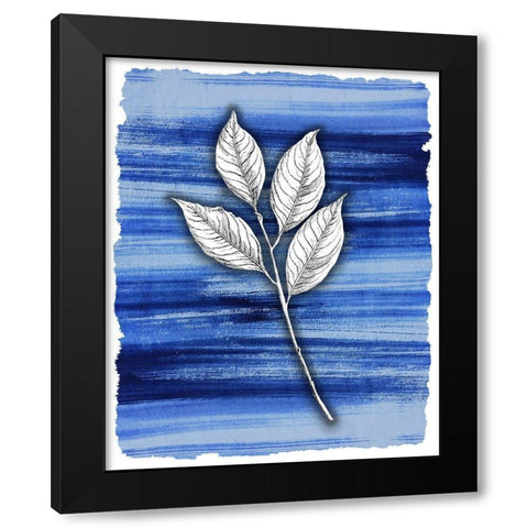 Brushstrokes 3 Black Modern Wood Framed Art Print by Allen, Kimberly