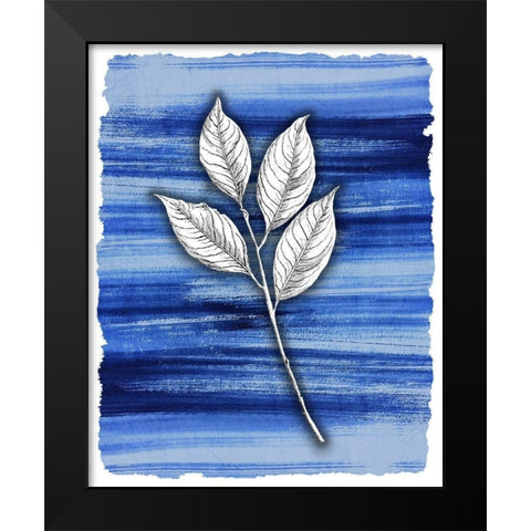Brushstrokes 3 Black Modern Wood Framed Art Print by Allen, Kimberly