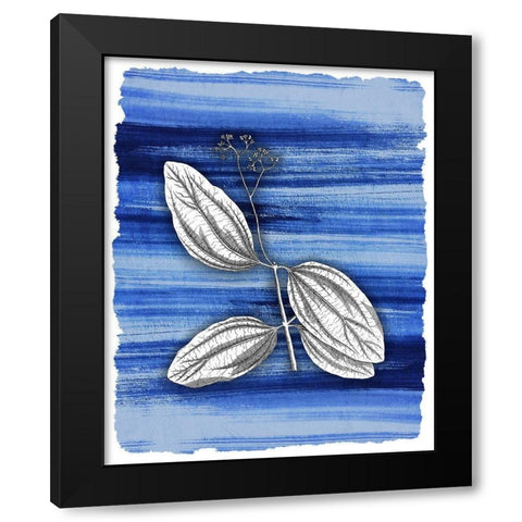 Brushstrokes 4 Black Modern Wood Framed Art Print with Double Matting by Allen, Kimberly