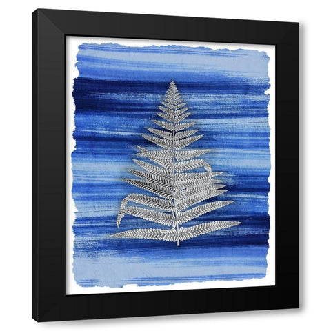 Brushstrokes 6 Black Modern Wood Framed Art Print by Allen, Kimberly
