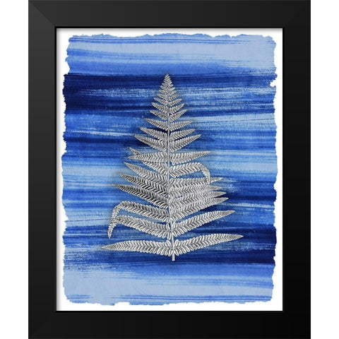 Brushstrokes 6 Black Modern Wood Framed Art Print by Allen, Kimberly