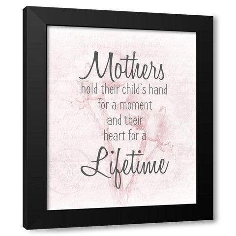 Mothers Hold Black Modern Wood Framed Art Print by Kimberly, Allen