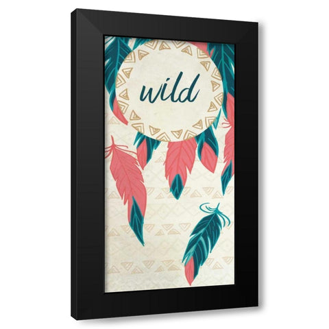 Wild and Free 1 Black Modern Wood Framed Art Print with Double Matting by Allen, Kimberly