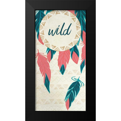 Wild and Free 1 Black Modern Wood Framed Art Print by Allen, Kimberly