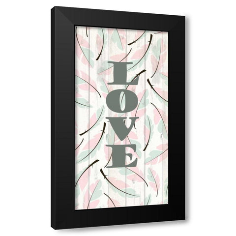 Feathered 1 Black Modern Wood Framed Art Print with Double Matting by Allen, Kimberly