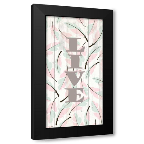 Feathered 2 Black Modern Wood Framed Art Print by Allen, Kimberly