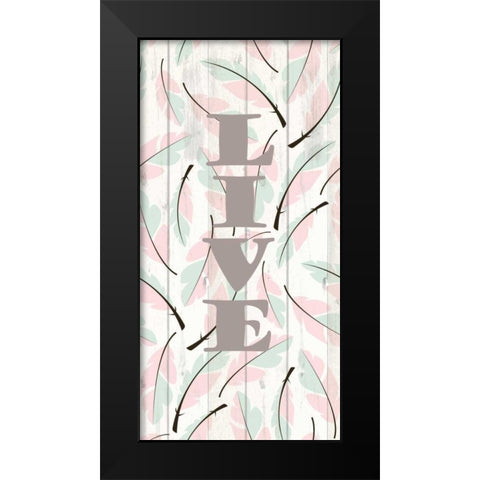 Feathered 2 Black Modern Wood Framed Art Print by Allen, Kimberly
