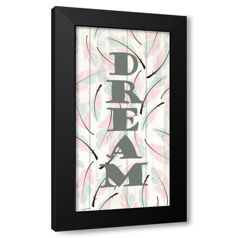 Feathered 3 Black Modern Wood Framed Art Print with Double Matting by Allen, Kimberly