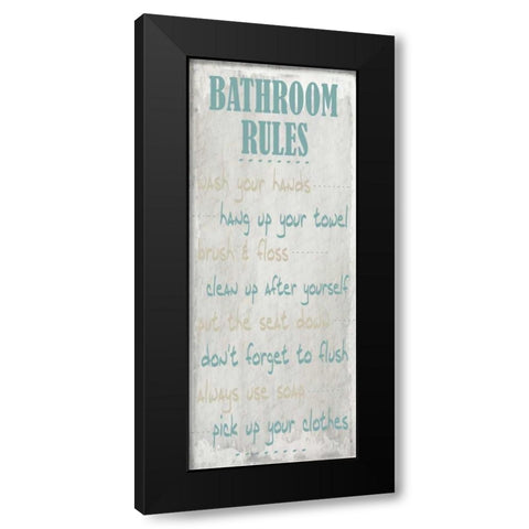 Stone Shell Rules  Black Modern Wood Framed Art Print with Double Matting by Allen, Kimberly