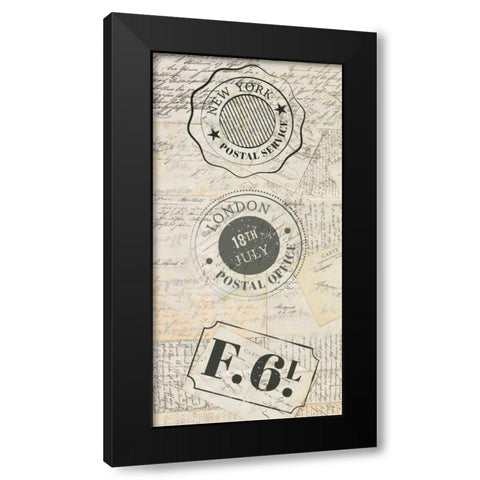 My Travels 1 Black Modern Wood Framed Art Print with Double Matting by Allen, Kimberly