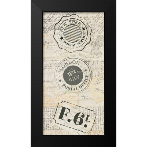 My Travels 1 Black Modern Wood Framed Art Print by Allen, Kimberly