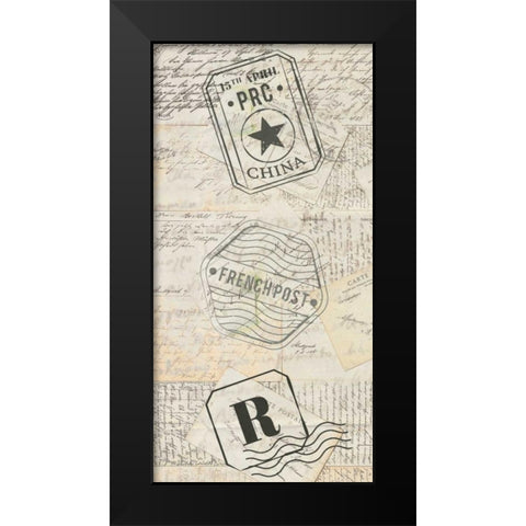 My Travels 3 Black Modern Wood Framed Art Print by Allen, Kimberly