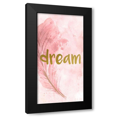 Dream Feathered  Black Modern Wood Framed Art Print with Double Matting by Allen, Kimberly