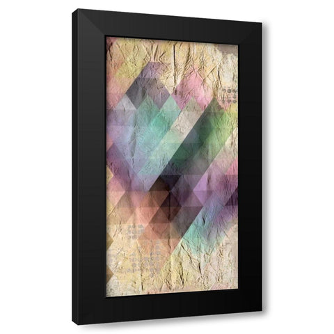 Color Code 1b Black Modern Wood Framed Art Print with Double Matting by Allen, Kimberly
