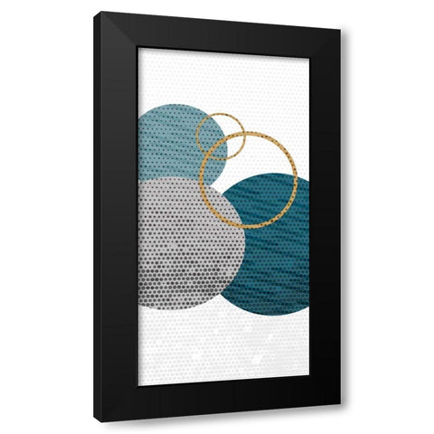 Circle Time A Black Modern Wood Framed Art Print by Allen, Kimberly