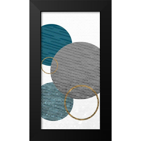 Circle Time B Black Modern Wood Framed Art Print by Allen, Kimberly