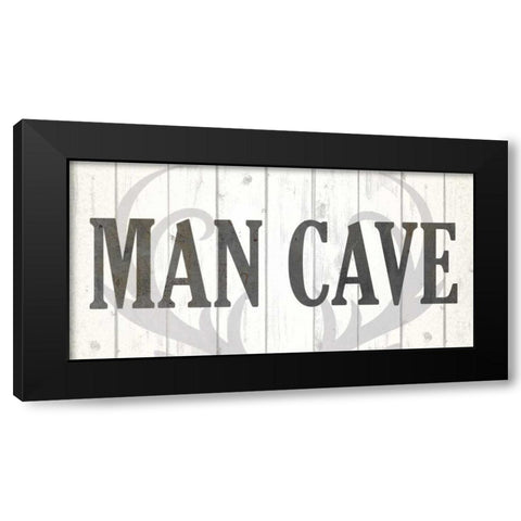 Man Cave Black Modern Wood Framed Art Print by Allen, Kimberly