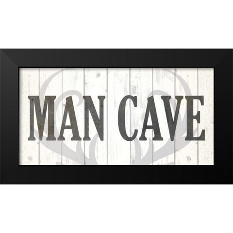 Man Cave Black Modern Wood Framed Art Print by Allen, Kimberly