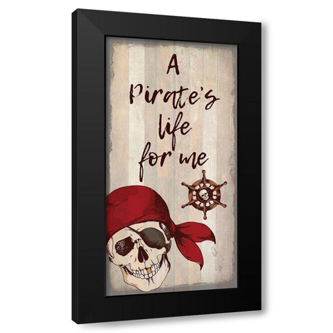Pirate A Black Modern Wood Framed Art Print by Kimberly, Allen