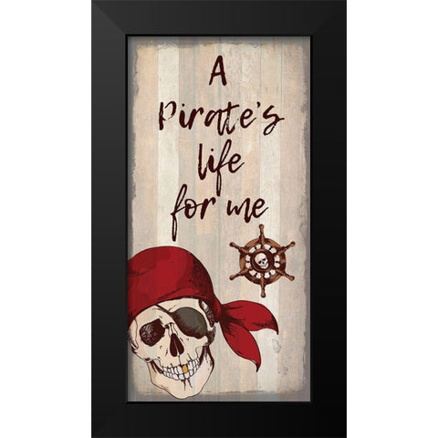 Pirate A Black Modern Wood Framed Art Print by Kimberly, Allen