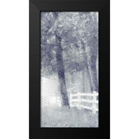 Fenceline Black Modern Wood Framed Art Print by Kimberly, Allen
