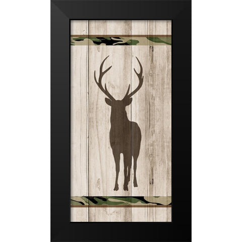 Wood Panel 1 Black Modern Wood Framed Art Print by Kimberly, Allen