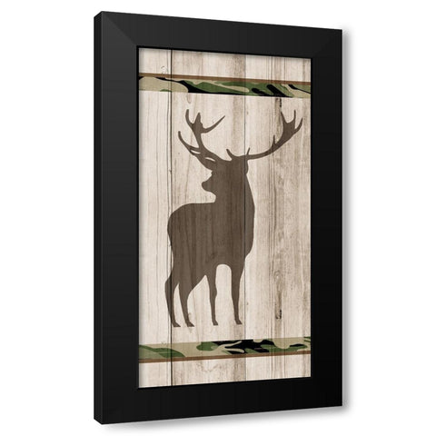 Wood Panel 3 Black Modern Wood Framed Art Print with Double Matting by Kimberly, Allen