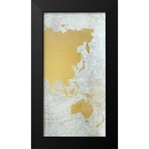 World C Black Modern Wood Framed Art Print by Kimberly, Allen