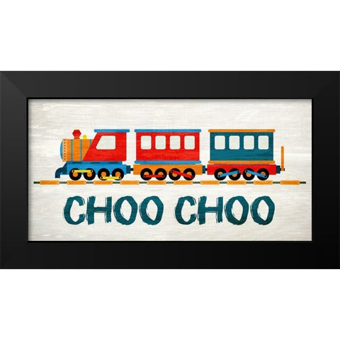 Choo Choo 1 Black Modern Wood Framed Art Print by Kimberly, Allen