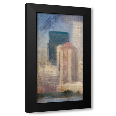 City Life A Black Modern Wood Framed Art Print by Kimberly, Allen