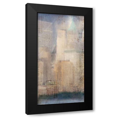 City Life B Black Modern Wood Framed Art Print by Kimberly, Allen