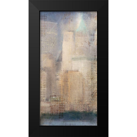 City Life B Black Modern Wood Framed Art Print by Kimberly, Allen