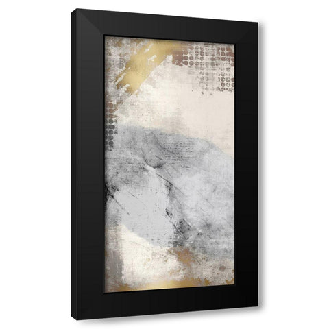 Gold Panel 1 Black Modern Wood Framed Art Print with Double Matting by Kimberly, Allen