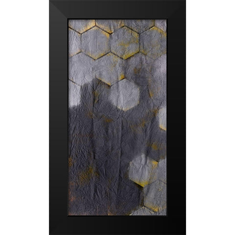 Squared Shape A Black Modern Wood Framed Art Print by Kimberly, Allen