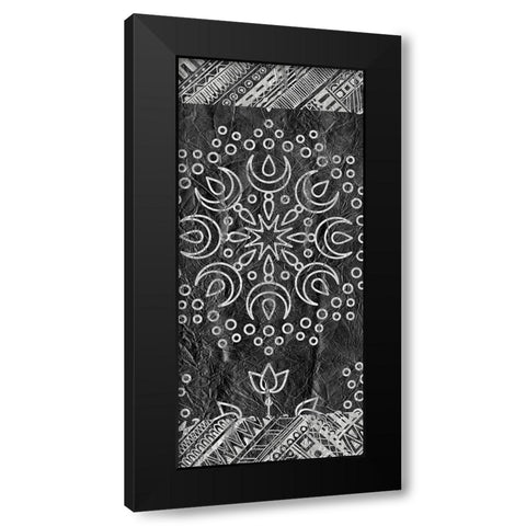 Patterned A Black Modern Wood Framed Art Print by Kimberly, Allen