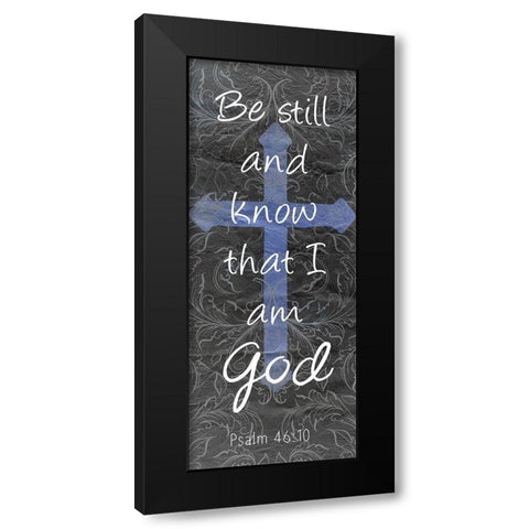 Be Still Black Modern Wood Framed Art Print by Kimberly, Allen