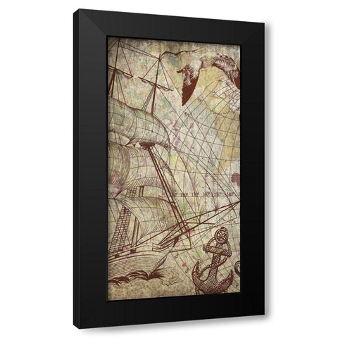 Coastal Exploration Black Modern Wood Framed Art Print with Double Matting by Kimberly, Allen