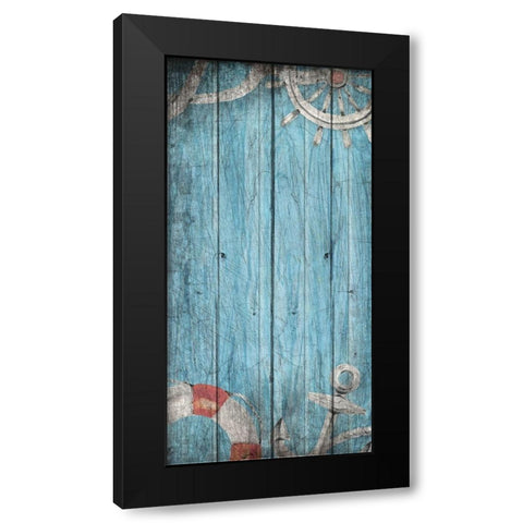 Anchored Black Modern Wood Framed Art Print with Double Matting by Kimberly, Allen