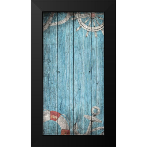 Anchored Black Modern Wood Framed Art Print by Kimberly, Allen