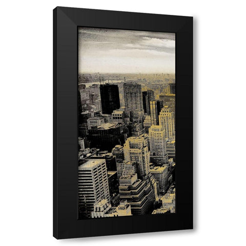 Manhattan A Black Modern Wood Framed Art Print with Double Matting by Kimberly, Allen