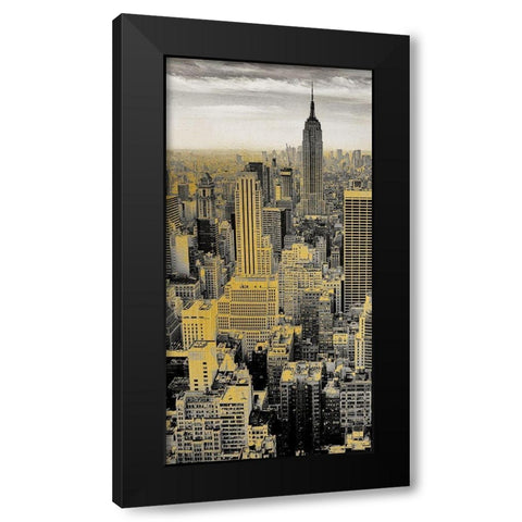 Manhattan B Black Modern Wood Framed Art Print with Double Matting by Kimberly, Allen
