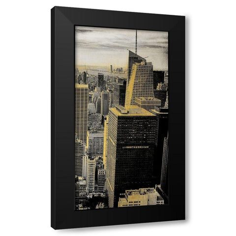 Manhattan C Black Modern Wood Framed Art Print with Double Matting by Kimberly, Allen
