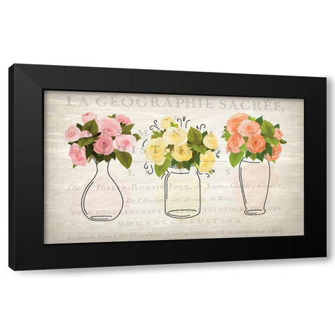 3 Vases Black Modern Wood Framed Art Print with Double Matting by Kimberly, Allen